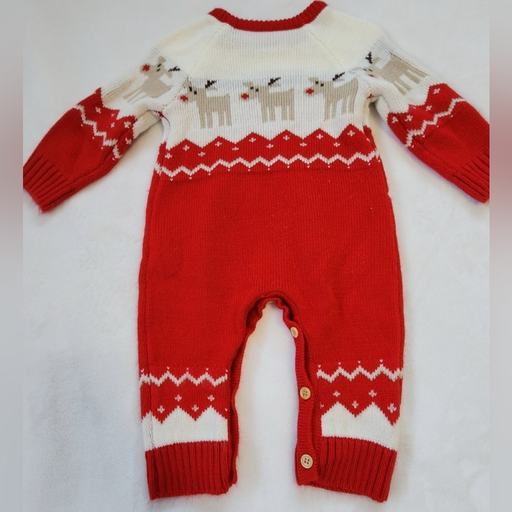 Red and Cream Kids One Piece Bodysuit Romper